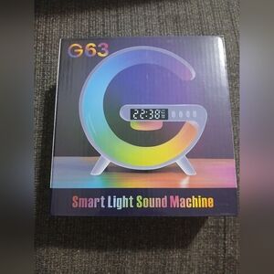 G63 Smart Light Sound Machine, Wireless Phone Charger, Alarm Clock